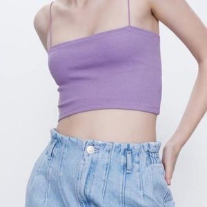Zara purple tank